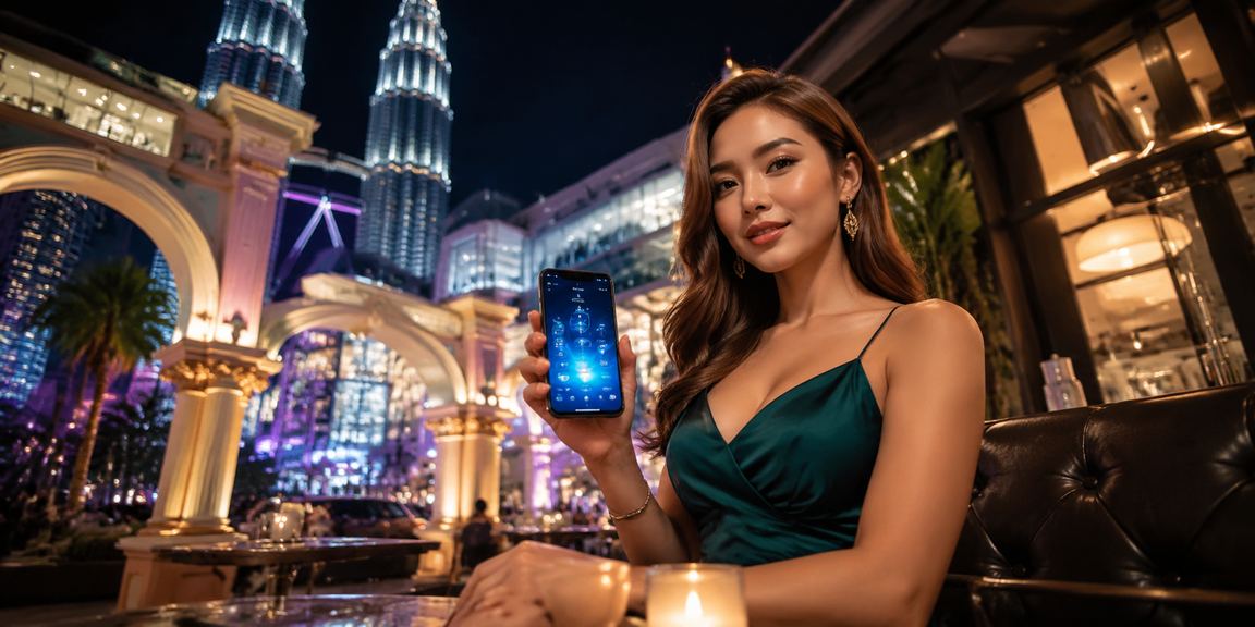 Pemain muda Kuala Lumpur mengakses pertaruhan sukan maya ae4 dari telefon pintar